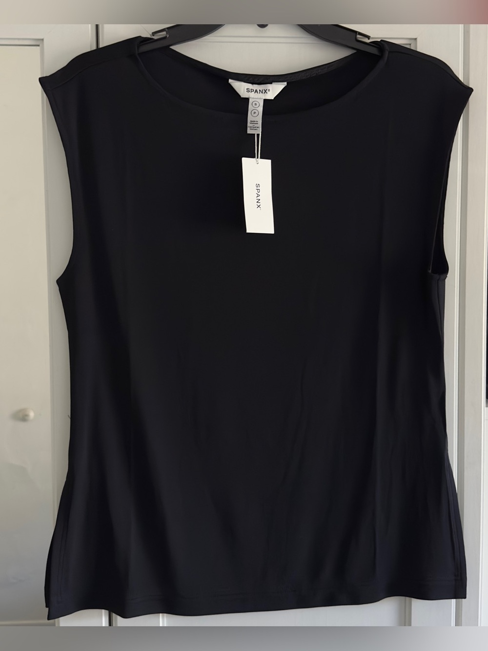 Spanx Sleek Jersey Dolman Top in Classic Black Size Small #21655R